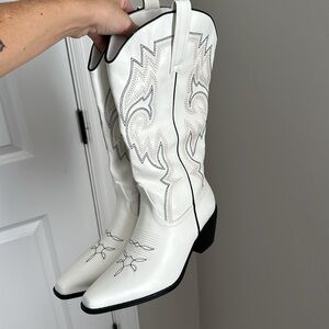 White Cowboy Boots